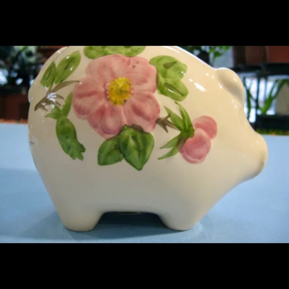 Franciscan Desert Rose PIGGY BANK